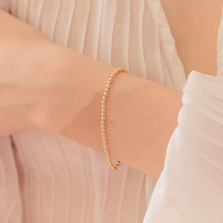 Gold Bead Bracelet