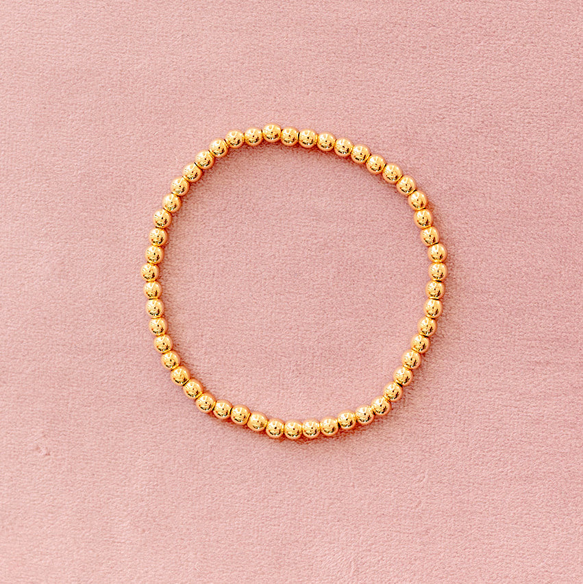 Gold Bead Bracelet