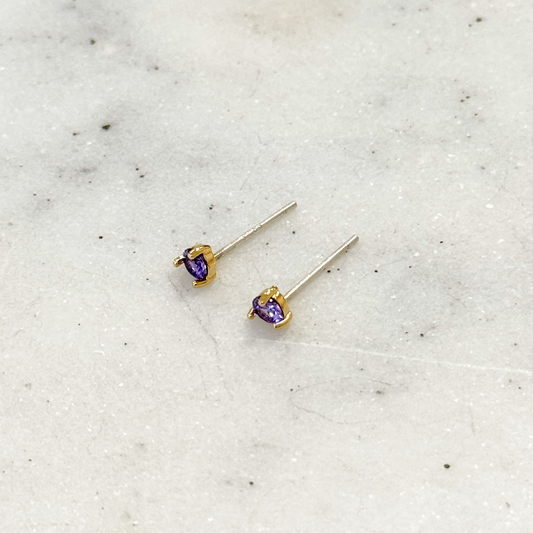 Birthstone Studs