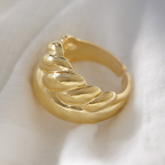 Stacked Croissant Ring