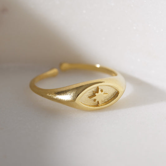 North Star Signet Ring