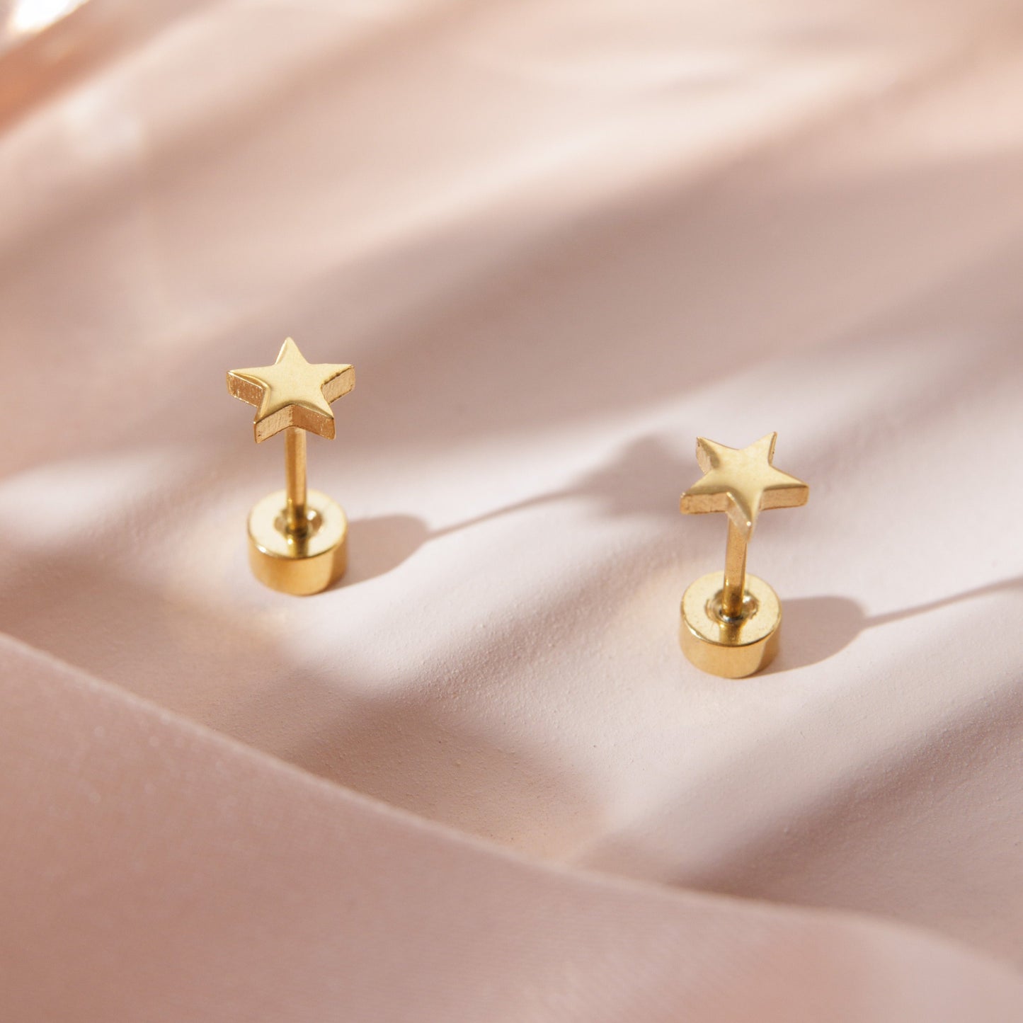 Tiny Star Screw Back Studs