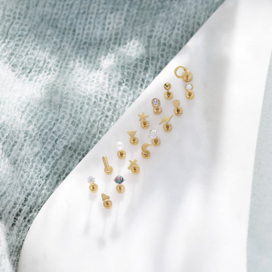 Tiny Pearl Screw Back Studs