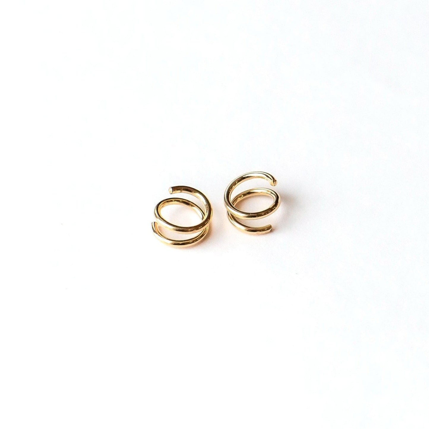 Tiny Pearl Stud Earrings Creative Two Ways to Wear Gold Plated