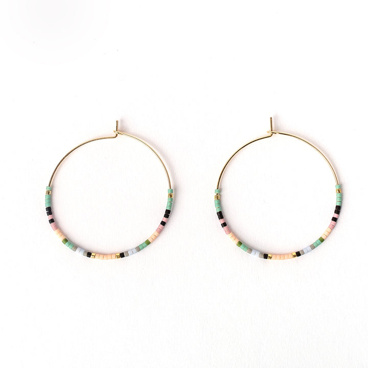 Seed Bead Classic Hoops